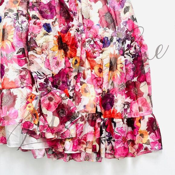 MAC DUGGAL x Anthropologie Asymmetrical Ruffled A-Line Halter Gown (size 6) NWT - Picture 6 of 12